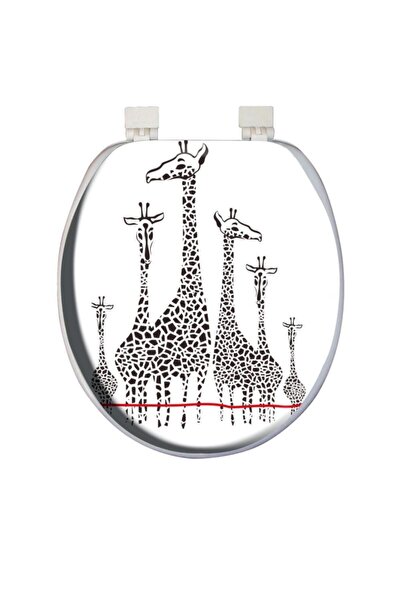 Softy Classic Desenli Yumuşak Klozet Kapağı Zürafa