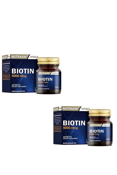 Nutraxin Bıotın 30 Tablets - Magnesium Stearat 2 Pieces