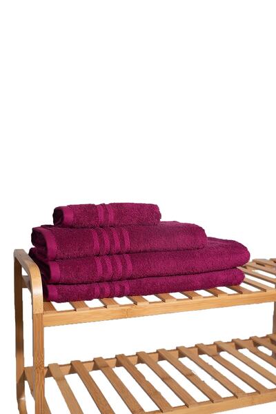 Ayd Home Mürdüm Pamuklu  El-yüz Havlusu 50x90cm