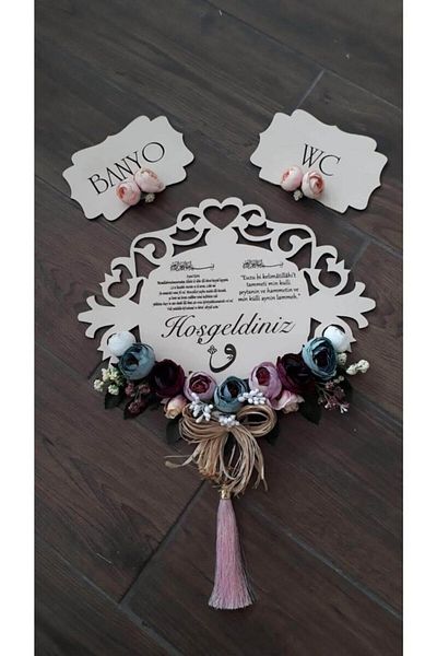 GÜNEŞ LAZER Wooden Door Ornament Special Production
