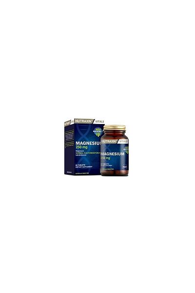 Nutraxin 60 Tablets Magnesium - Helps Reduce Fatigue and Flatness