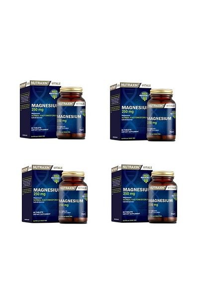 Nutraxin Magnesium 60 Tablets*4 - Helps Protect Teeth