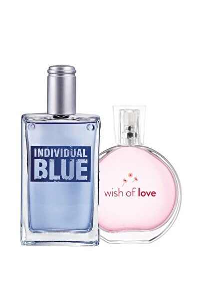 AVON Individual Blue Erkek Parfümü Ve Wish Of Love Kadın Parfümü Ikili Set