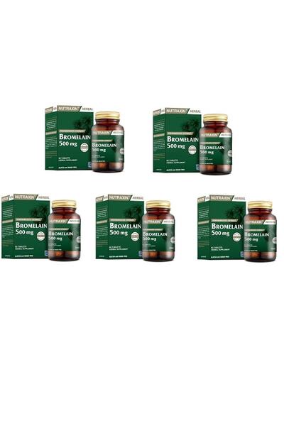 Nutraxin Bromelain 60 Tablets - 5 Sugar Free