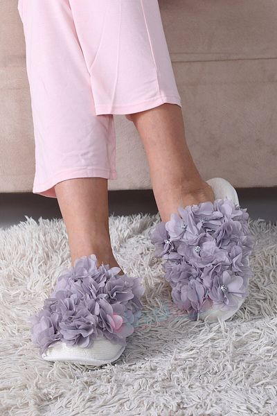 lohusahamile Women's Gray Beylem Maternity Slippers Lh23619