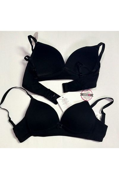 Koza Young Girl Black Training Bra 2 Pieces New Season