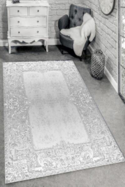 MODANOİVA Pırlanta Çerçeve Desenli Dijital Baskılı Halı mrc1502