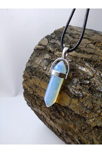 BalıkHediyelik Opal Aytaşı Taşı Kolye/ Çivi Şeklinde Doğaltaş Kolye