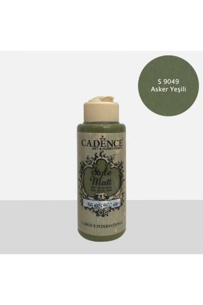 Cadence S9049 Asker Yeşili Mat Akrilik Boya