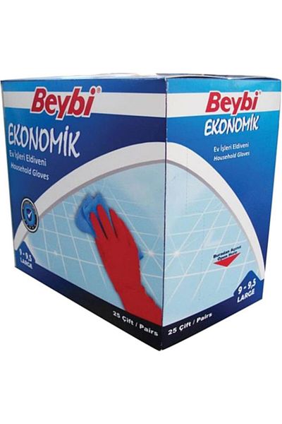 Beybi Economical Cleaning Gloves Size Xl 25 Pairs