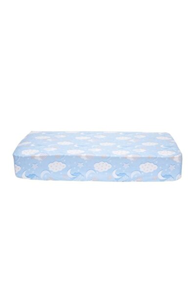 tiny plans Lastikli Fitted Bebek - Çocuk Çarşafı Bulut Desen 70x110 Cm