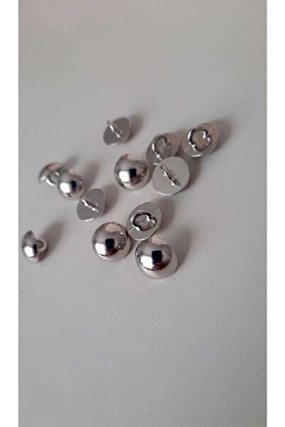 İMREN AKSESUAR Μεταλλικό κουμπί πουκάμισου - 12 χιλ., 1 συσκευασία, 10 τεμάχια