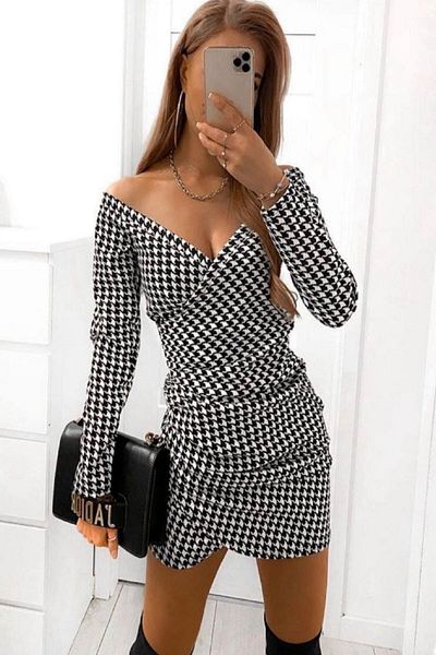 NKTCOLLECTİON Rochie mini cu guler croșetat cu picior de gală pentru femei Nkt-emr-581627