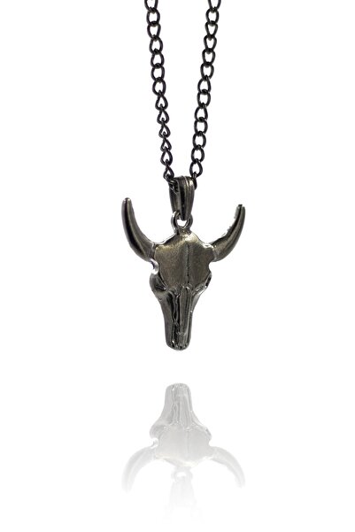 Dukkanka قلادة جمجمة الثور الجاموس للرجال