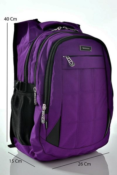 Relaxion 2227 Rucsac de școală rezistent la apă Culoare violet