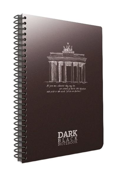 Gıpta 50 Sheets A4 Dark Spiral Plastic Cover Unlined Notebook 2672