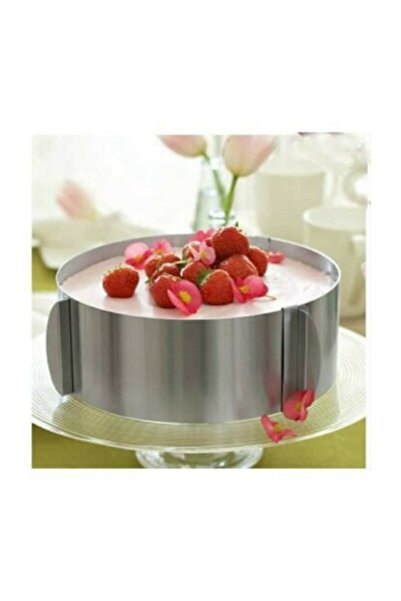 Sena Ayarlanabilir 10 Cm Derinliğinde Yuvarlak Kek Kalıbı Ve Spatula Hediyeli 16x30x10