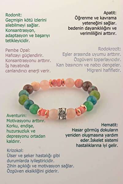 OSMANLI DOĞAL TAŞ Boğa Burcu Kadın Bileklik