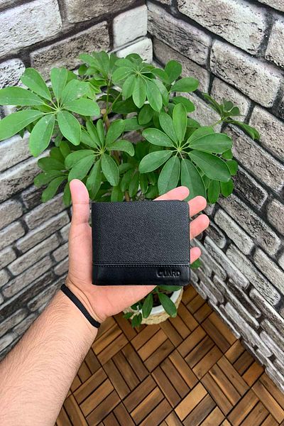 GUARD Black Safiano Men's Leather Wallet