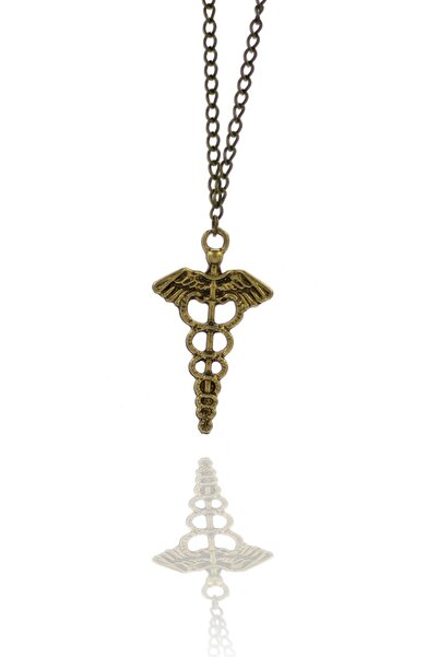 Dukkanka رمز الطب قلادة صولجان