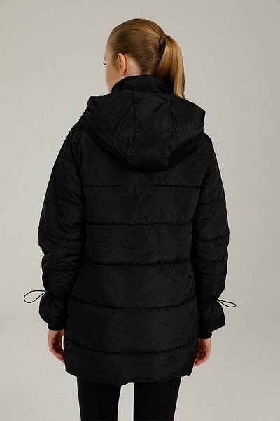 lumberjack Sn36 Tummy Coat 1pr Μαύρο Γυναικείο Μακρύ Παλτό