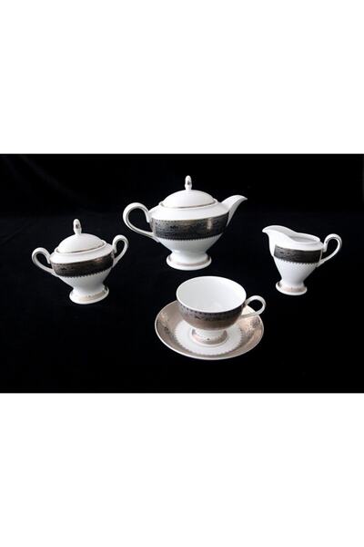 Thun Studıo Presıdent 17 Parça Çay Takımı 6 Kisilik Çekoslavakyadan Ithal Edi...