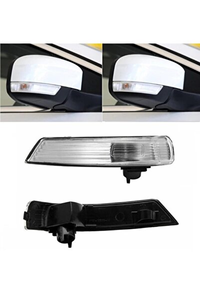 Genel Markalar Ford Focus Uyumlu Ayna Sinyali Beyaz Zemin Sağ-sol (2 ADET) 2008-2018
