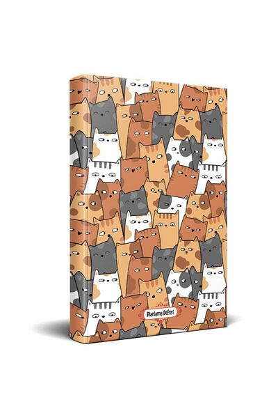 Halk Kitabevi Naughty Skates - Cat Themed Planning Notebook
