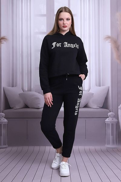 Deafox Σετ φόρμας στάμπας Μαύρο For Angels
