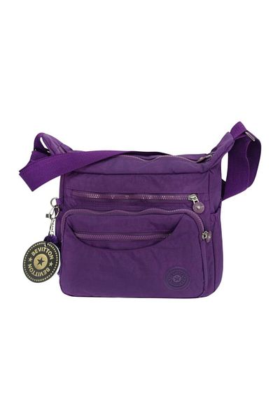 Bevitton Women's Purple Parachute Fabric Messenger Bag 4120