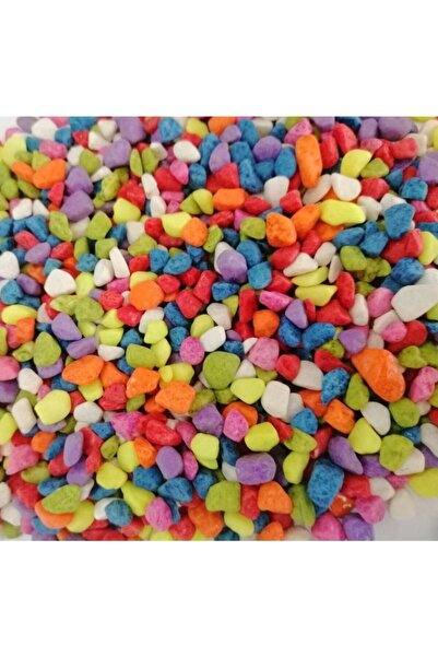 Genel Markalar Renkli Çakıl Taşı 1 Kg (0,7-10mm)