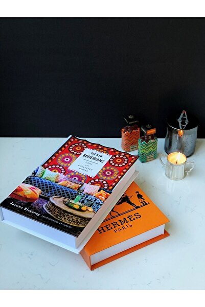irayhomedecor 2'li Hermes/bohems Dekoratif Kitap Kutu