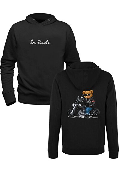 Alfa Tshirt سويت شيرت للأطفال من En Rouete Tedy Bear باللون الأسود من الأمام ...