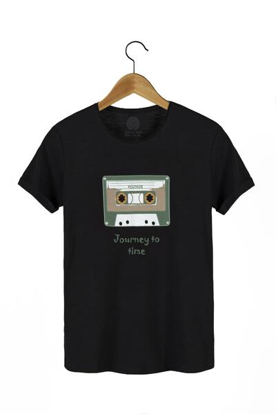 COLLIE Tricou cu imprimeu negru Trend pentru bărbați