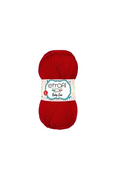 Etrofil Pređa za pletenje Baby Can br. 80033 tamno crvena