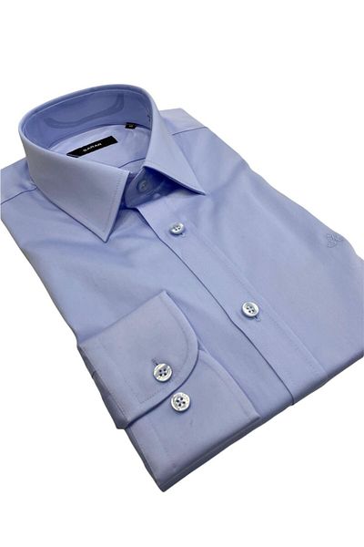 Sarar Cămașă albastră Elvio Slim Fit