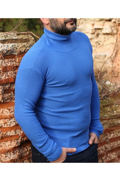 EMKA GİYİM Pulover Slim Fit pentru bărbați, tricotaj cu gât