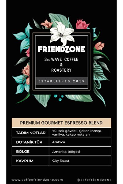 Friendzone 3rd Wave Coffee & Roastery Espresso Premium Gourmet Blend Öğütülmüş Kahve 250 gr