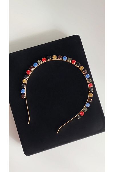 Âlâ Atelier Colorful Crystal Stone Crown
