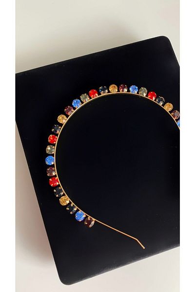 Âlâ Atelier Colorful Crystal Stone Crown