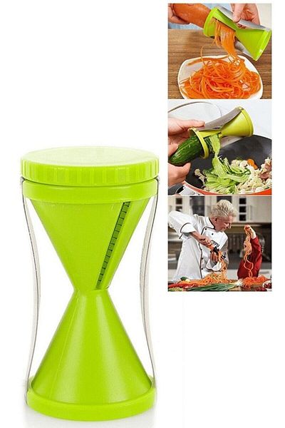 QNİAY Piral Vegetable Chopper Vegetables Spaghetti Chopping Apparatus Spiral Carrot Pumpkin Cucumber Opener