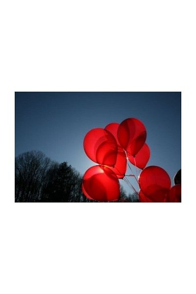 Parti dolabı Red Balloon Metallic 25-pack