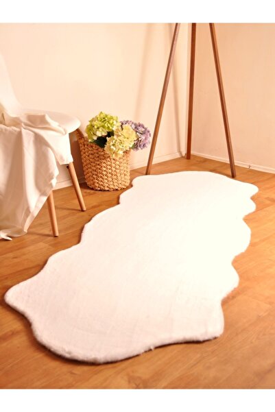 Tappeto Kısa Tüylü Post Peluş Beyaz