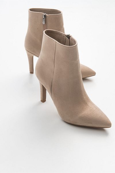 Niloshka Γυναικείο μποτάκι Cleta Beige Suede