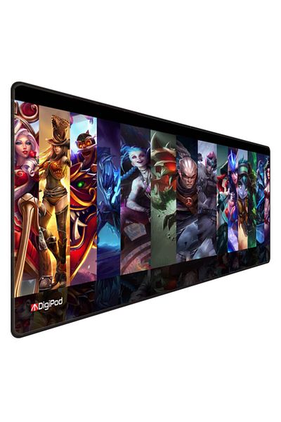 Digipod لوحة ماوس ألعاب مقاس 90x40 Xxl لوحة ماوس ألعاب كبيرة بقاعدة مضادة للانزلاق بسُمك 4 مم