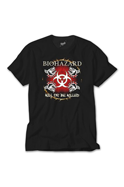 Z zepplin Biohazard Kill Or Be Killed Black T-Shirt