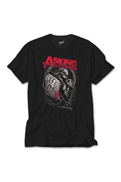 Z zepplin Asking Alexandria Life Gone Wild Чорна футболка