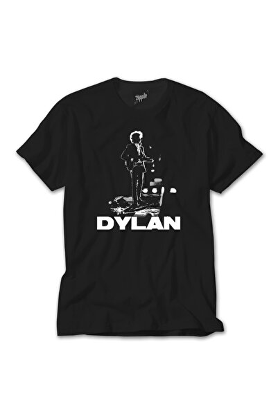 Z zepplin تي شيرت أسود لحفلة بوب ديلان