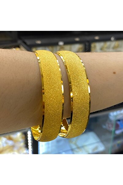 Zarifgoldimitasyon 22 Ayar Altın Kaplama 15 Mm Kumlu Bilezik