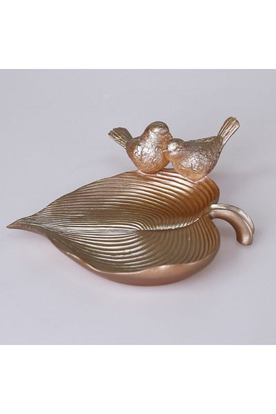 Selim Decorative Bird Plate Mink